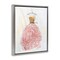 Stupell Industries Elegant & Sophisticated Pink Gown Floating Frame Design By Sally Swatland